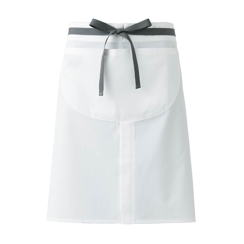 セブンユニフォーム 腰下エプロン　男女兼用 フリーサイズ　ホワイト CT2351-0　1枚（ご注文単位1枚）【直送品】