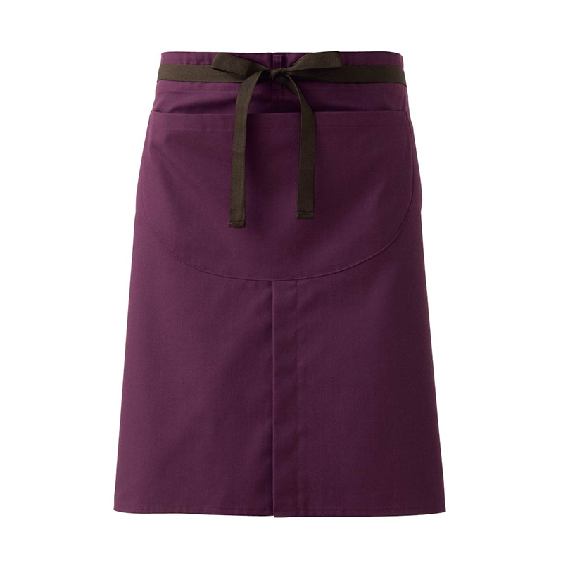 セブンユニフォーム 腰下エプロン　男女兼用 フリーサイズ　グレープ CT2351-2　1枚（ご注文単位1枚）【直送品】