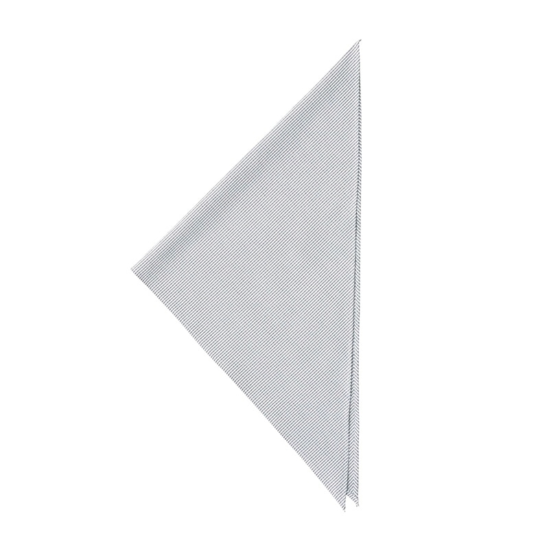 セブンユニフォーム 三角巾 フリー　ストライプ　ホワイト×サックス JY4742-7　1枚（ご注文単位1枚）【直送品】