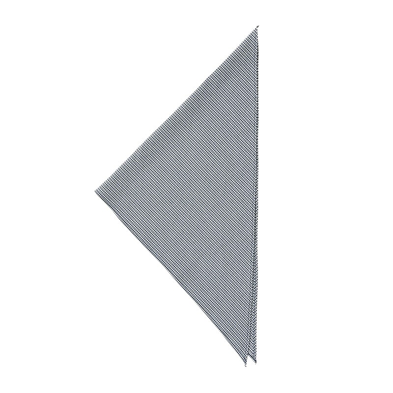 セブンユニフォーム 三角巾 フリー　チェック　ホワイト×ネイビー JY4742-8　1枚（ご注文単位1枚）【直送品】