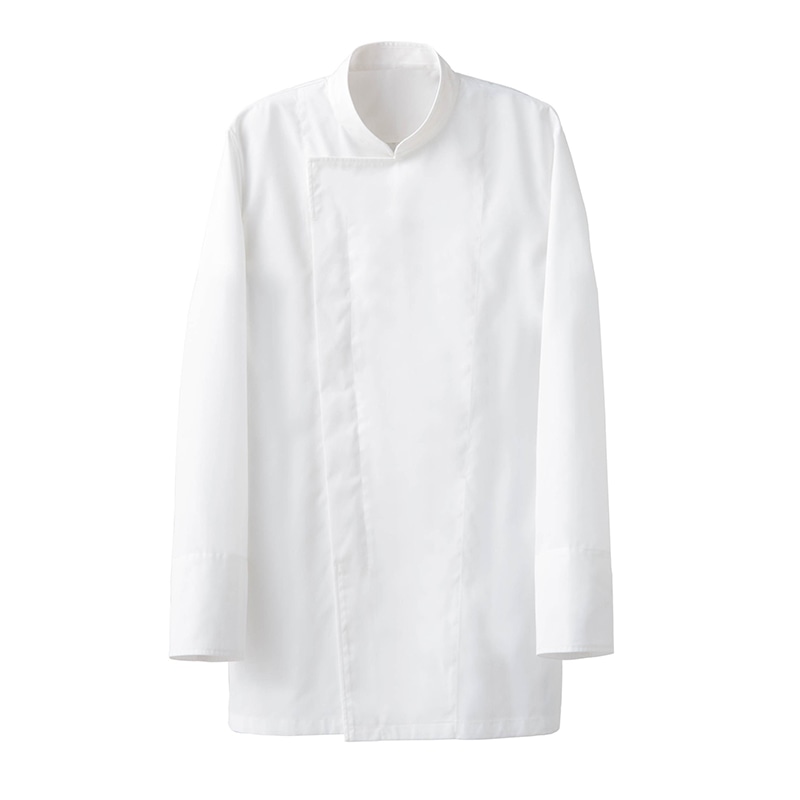 セブンユニフォーム 抗菌コックコート　男女兼用　長袖 LL　ホワイト AA0203-0　1枚（ご注文単位1枚）【直送品】