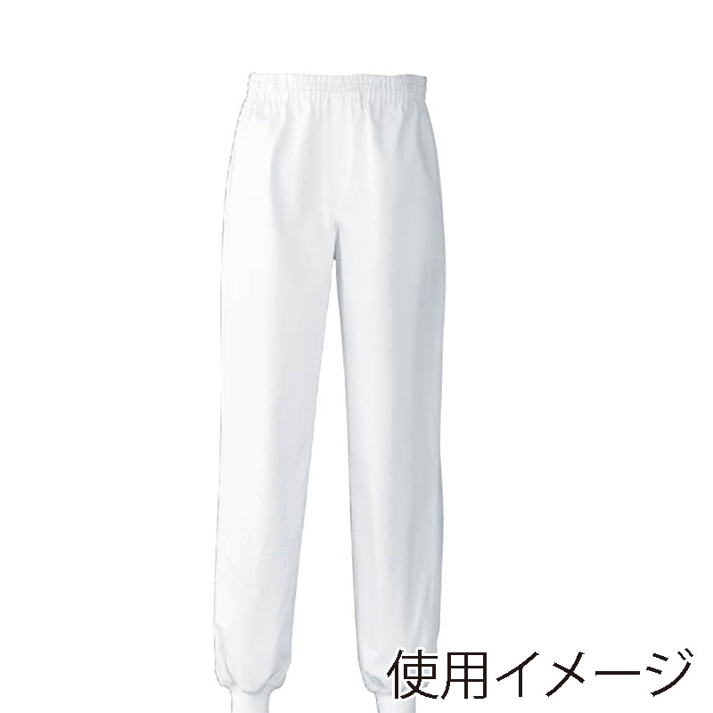 セブンユニフォーム パンツ　総ゴム・紐入　男女兼用 4L　ホワイト AL0409-0　1枚（ご注文単位1枚）【直送品】