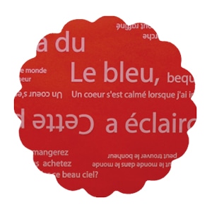 マッセ リセシート φ35 No.4 レッド×ホワイト 103504 1個(ご注文単位1個)【直送品】