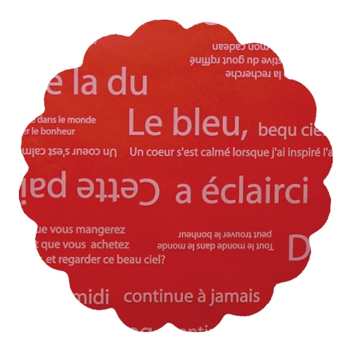 マッセ リセシート φ45 No.4 レッド×ホワイト 104504 1束(ご注文単位1束)【直送品】