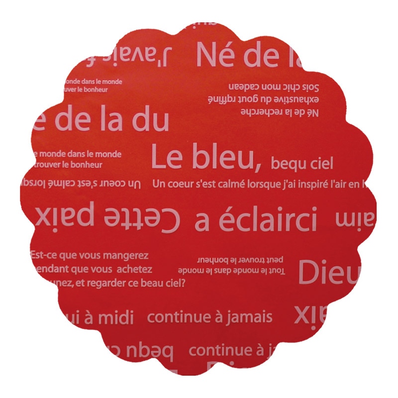 マッセ リセシート φ55 No.4 レッド×ホワイト 105504 1個(ご注文単位1個)【直送品】