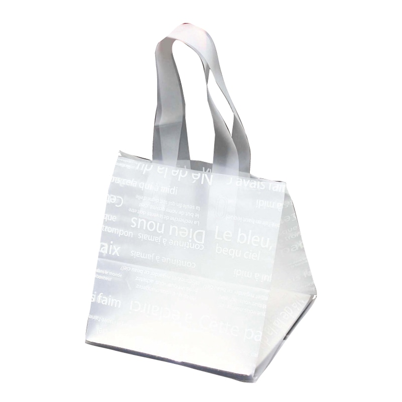 マッセ 手提げポリ袋　リセバッグ S　ホワイト R-28 1束（ご注文単位1束）【直送品】