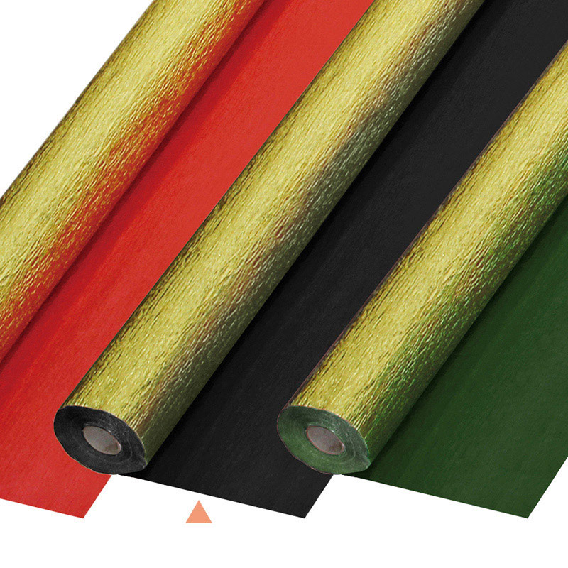 マッセ ラッピングロール　ゴールドクレープ No.2　ブラック 96002 1本（ご注文単位1本）【直送品】