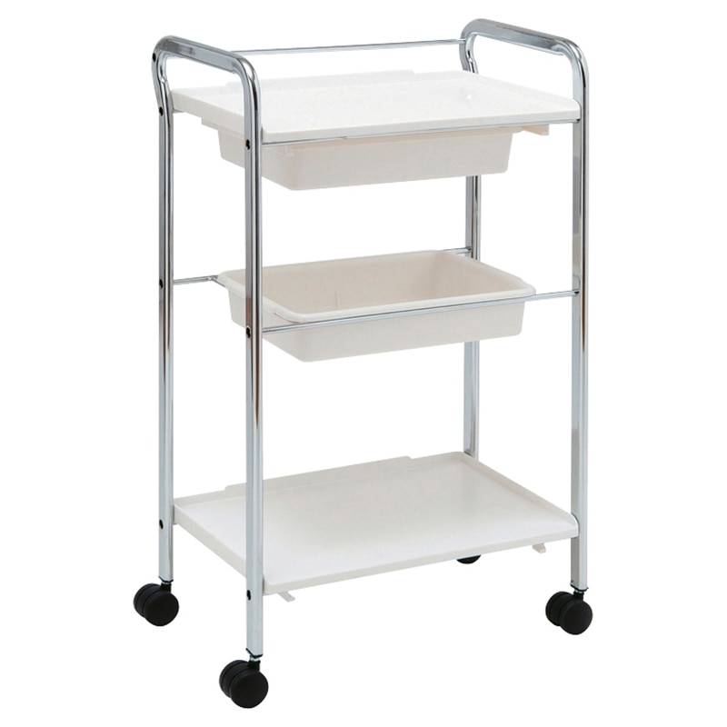 トレーカート FV-122 ホワイト 1個(ご注文単位1個)【直送品】