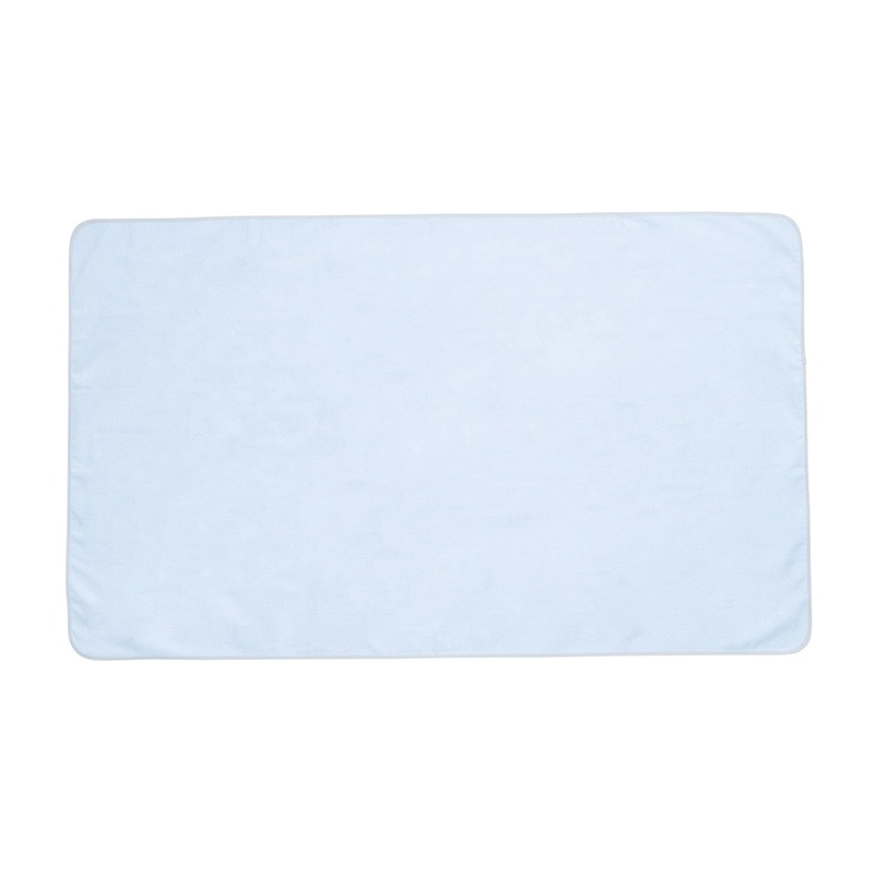 ワンタッチ式タオル防水シーツ C-4500 S型 150×90 サックス 1個(ご注文単位1個)【直送品】