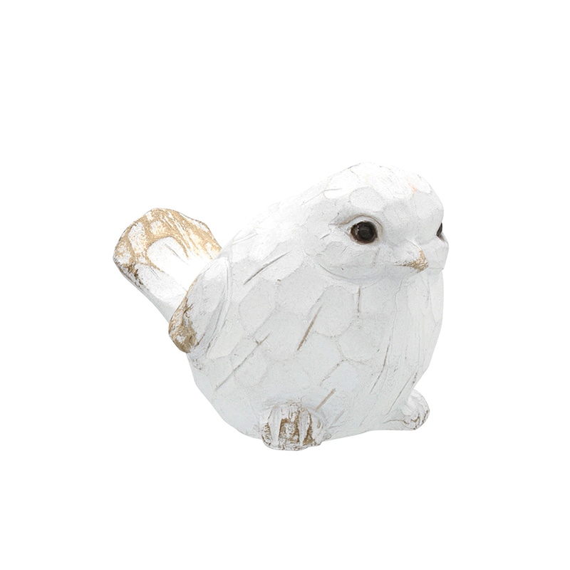 カルナック レジンアンティークアニマル バード A ホワイト NG65 1個（ご注文単位4個）【直送品】