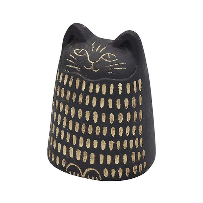 カルナック アフリカンキャットオーナメント ブラック CP22BK 1個（ご注文単位4個）【直送品】