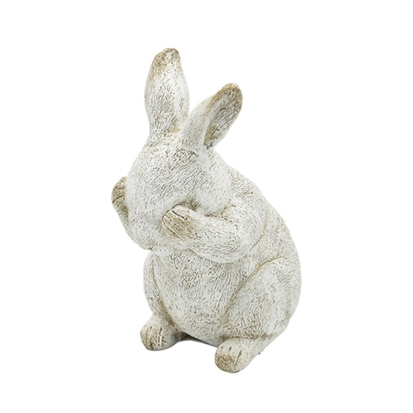 カルナック レジンアンティーク アニマル ラビット 01 ホワイト NG21WH 1個（ご注文単位3個）【直送品】