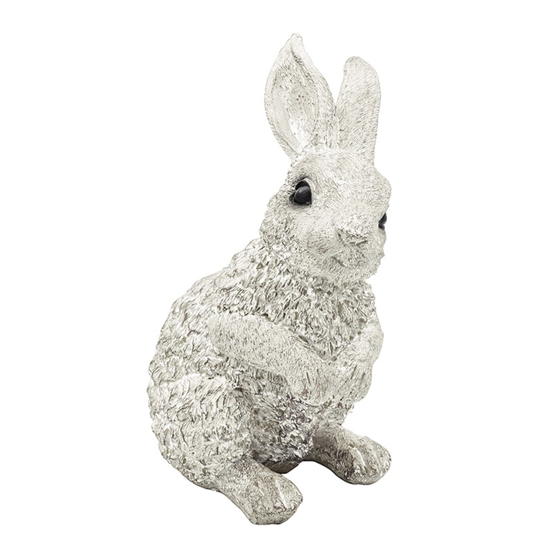 カルナック レジンアンティークアニマル ラビット L ホワイト NG27WH 1個（ご注文単位2個）【直送品】