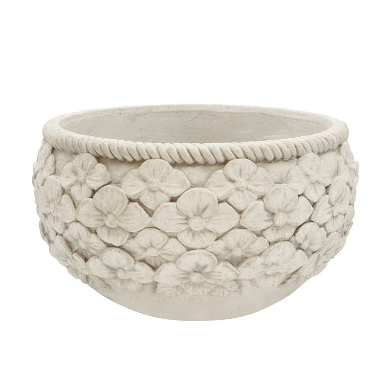 カルナック フラワーモチーフ ボウル ホワイト GFB330WH 1個（ご注文単位2個）【直送品】