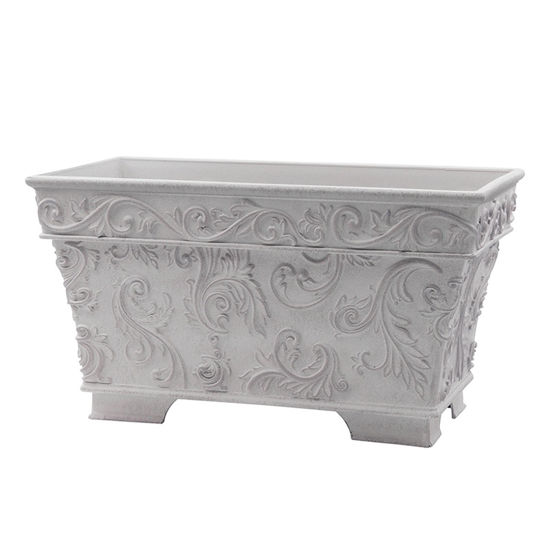 カルナック ボールドアラベスク プランター グレー FC038GY 1個（ご注文単位2個）【直送品】