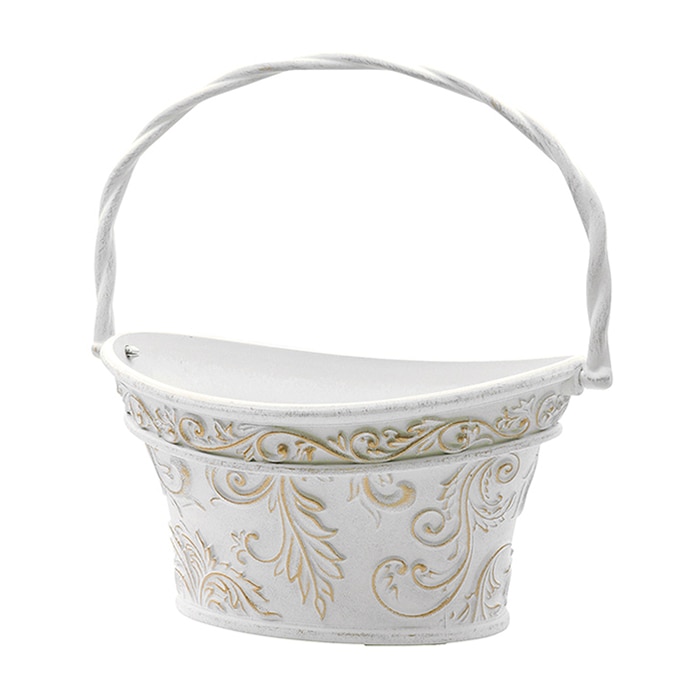 カルナック ボールドアラベスク バスケット アイボリー FC039IV 1個（ご注文単位3個）【直送品】