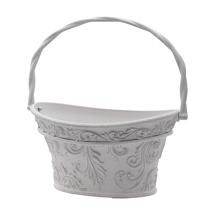 カルナック ボールドアラベスク バスケット グレー FC039GY 1個（ご注文単位3個）【直送品】