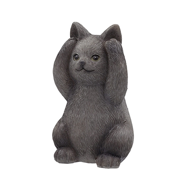 カルナック レジンアニマルキャット A ブラック HG01BK 1個（ご注文単位3個）【直送品】