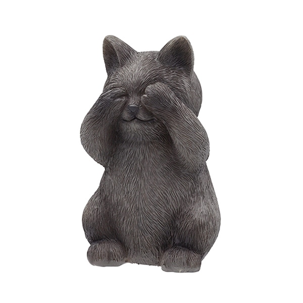 カルナック レジンアニマルキャット B ブラック HG02BK 1個（ご注文単位3個）【直送品】