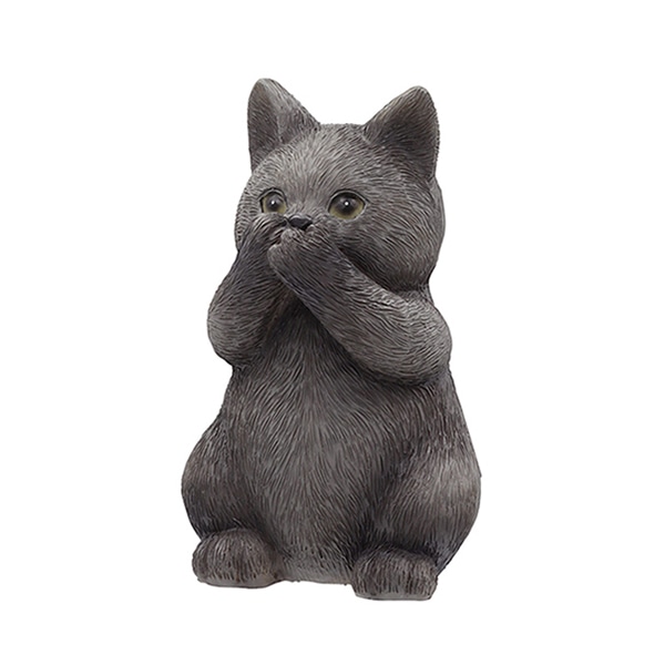 カルナック レジンアニマルキャット C ブラック HG03BK 1個（ご注文単位3個）【直送品】