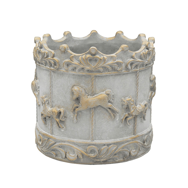 カルナック エルメメリーゴーランド 01-L アイボリー×ゴールド SQ02IG 1個（ご注文単位2個）【直送品】