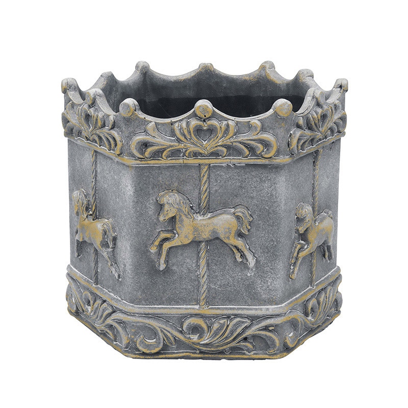 カルナック エルメメリーゴーランド 02-L ブラック×ゴールド SQ04BG 1個（ご注文単位2個）【直送品】