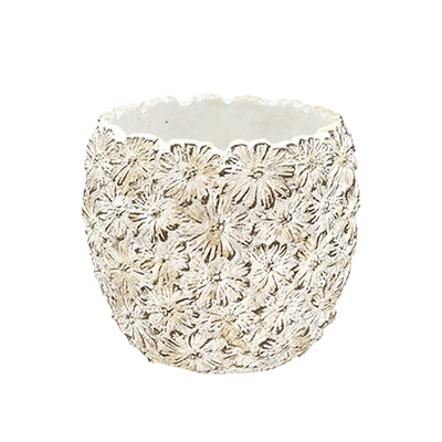 カルナック デイジーフラワーベーシック S ホワイト CW01WH 1個（ご注文単位4個）【直送品】