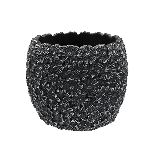 カルナック デイジーフラワーベーシック M ブラック CW02BK 1個（ご注文単位4個）【直送品】