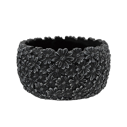 カルナック デイジーフラワーボウル S ブラック CW04BK 1個（ご注文単位4個）【直送品】
