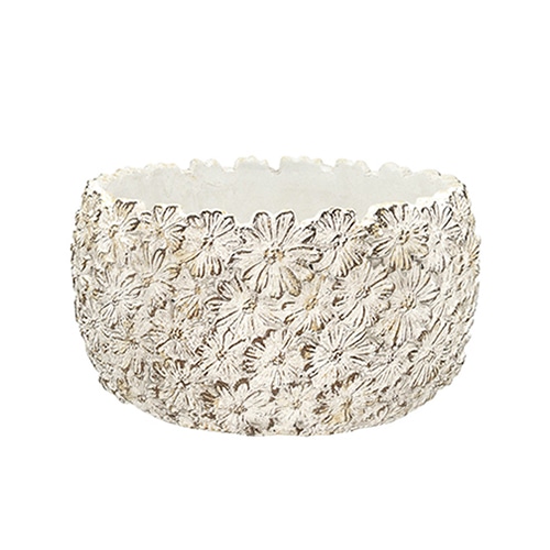 カルナック デイジーフラワーボウル S ホワイト CW04WH 1個（ご注文単位4個）【直送品】