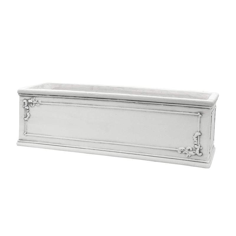 カルナック モチーフフレーム プランター ブリコラージュ ホワイト GFB223WH 1個（ご注文単位4個）【直送品】