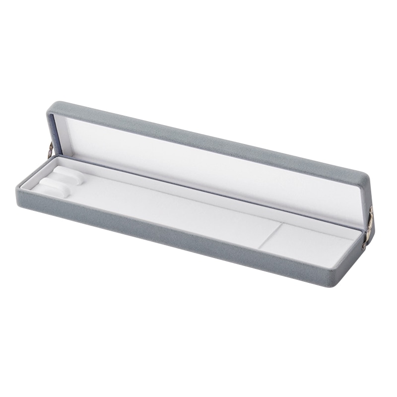 原口 ジュエリーケース　フロッキー　グレー ネックレス V-501-N 1個（ご注文単位10個）【直送品】