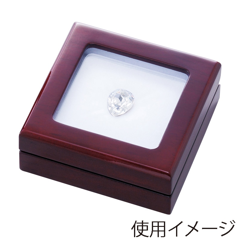 原口 ジュエリーケース　ルースケース　ワイン／白  V-282 1個（ご注文単位1個）【直送品】