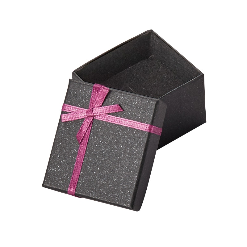 原口 リング・イヤリング・ペンダント用ボックス 黒 REP726 1個（ご注文単位20個）【直送品】