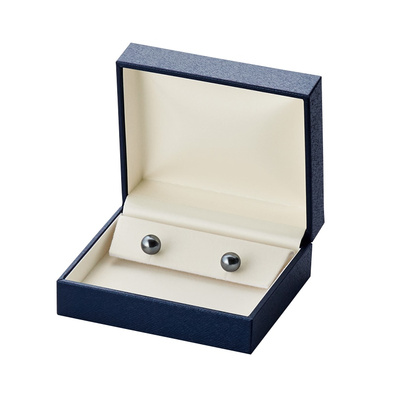 原口 ジュエリーケース　スクエア2　紺 イヤリング E863 1個（ご注文単位12個）【直送品】