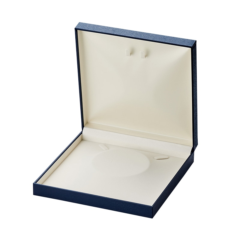 原口 ジュエリーケース　スクエア2　紺 ネックレス＋イヤリング NE865 1個（ご注文単位6個）【直送品】