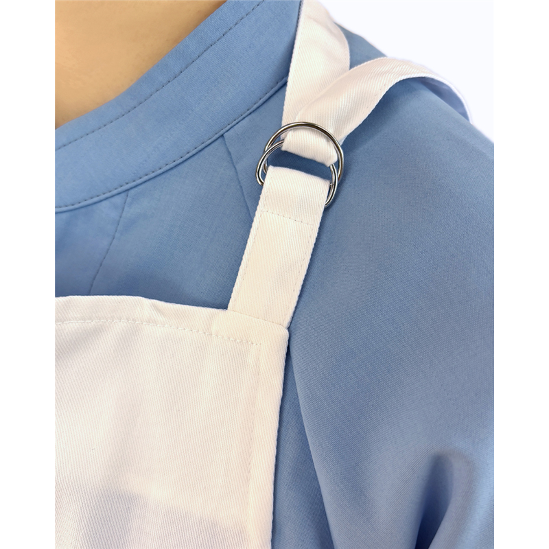 サーヴォ 男女兼用 エプロン 胸当て F ホワイト A-1595 1枚(ご注文単位1枚)【直送品】