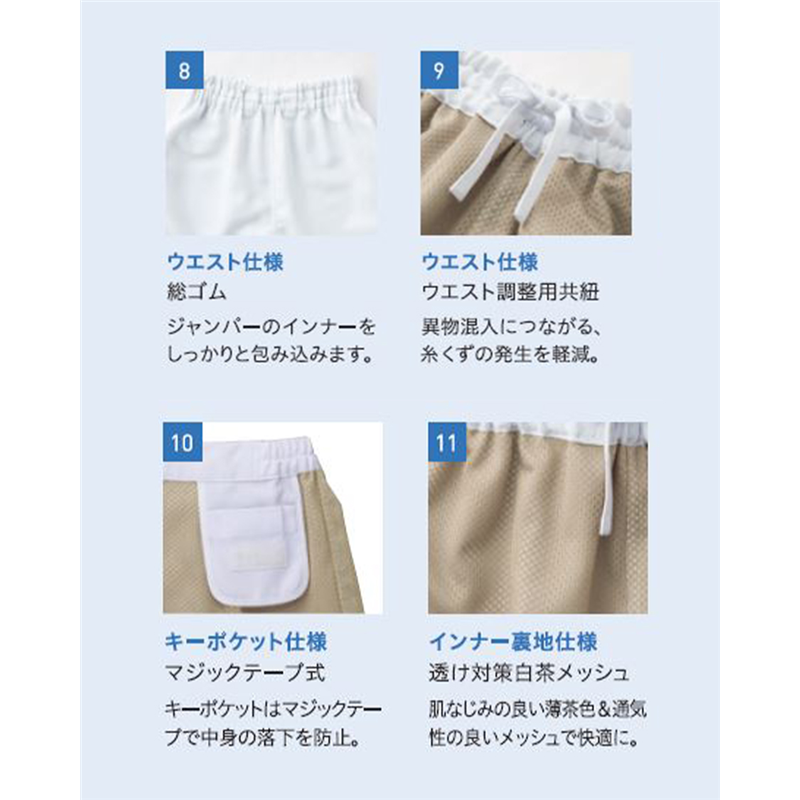 サーヴォ 男女兼用 ホッピングパンツ 3L サックス CD623 1枚(ご注文単位1枚)【直送品】