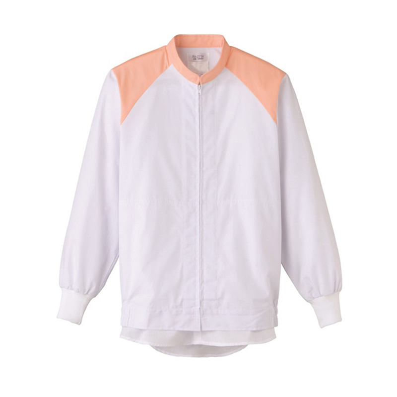 サーヴォ 男女兼用 長袖ジャンパー L ホワイト×ピンク FA2714 1枚（ご注文単位1枚）【直送品】