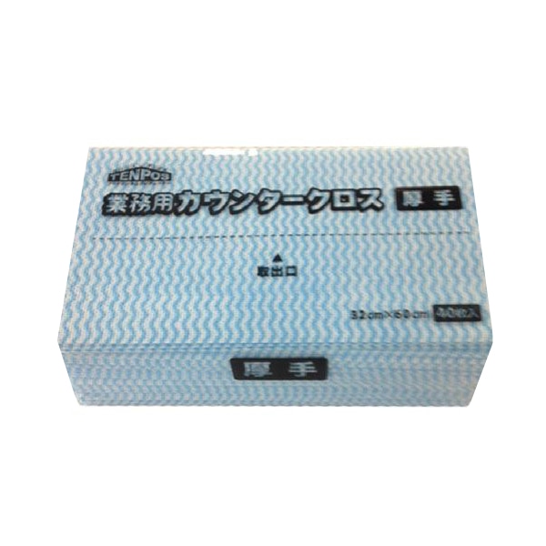 テンポスバスターズ 業務用カウンタークロス B-40 厚手　40枚/パック（ご注文単位1パック）【直送品】