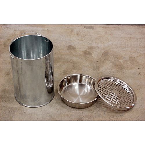 テンポスバスターズ スタンド灰皿 シルバー 1個(ご注文単位1個)【直送品】