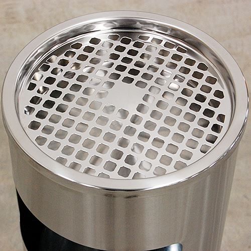 テンポスバスターズ スタンド灰皿 シルバー 1個(ご注文単位1個)【直送品】