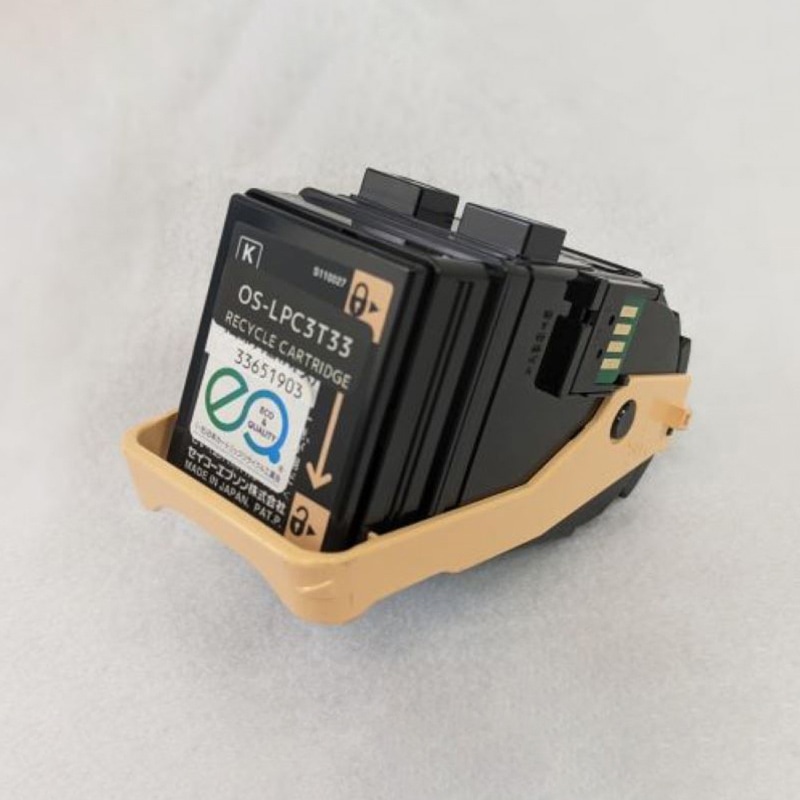 Mroom エプソン用リサイクルトナーカートリッジ　ルナライフ ブラック RT　EP　LPC3T33　BK 1本（ご注文単位1本）【直送品】