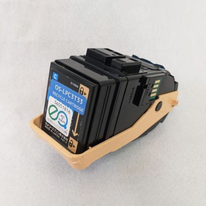 Mroom エプソン用リサイクルトナーカートリッジ　ルナライフ シアン RT　EP　LPC3T33　C 1本（ご注文単位1本）【直送品】