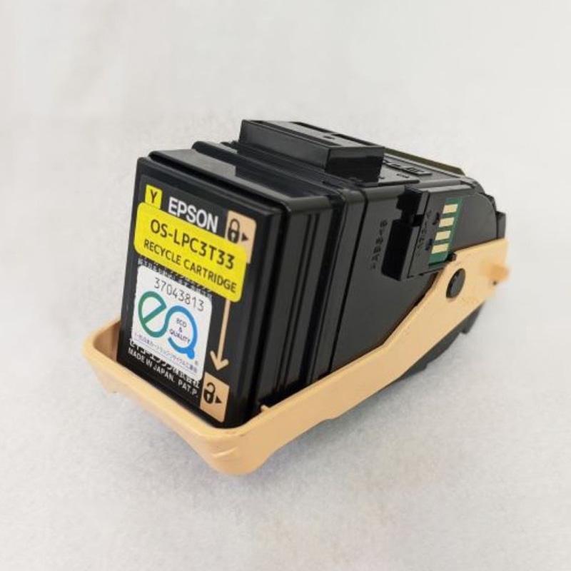 Mroom エプソン用リサイクルトナーカートリッジ　ルナライフ イエロー RT　EP　LPC3T33　Y 1本（ご注文単位1本）【直送品】