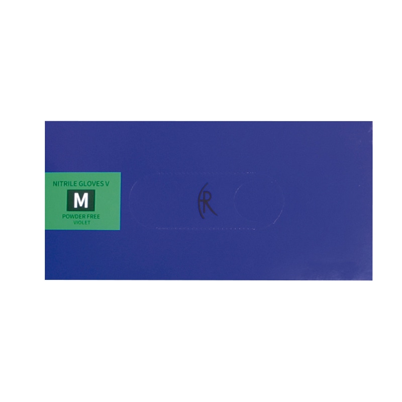ニトリルグローブV　バイオレットブルー FR-5002　M　100枚入  10個/箱（ご注文単位1箱）【直送品】