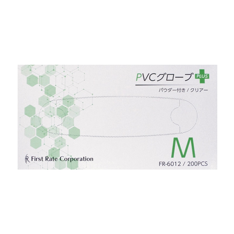 PVCグローブPLUS 粉付 FR-6012 M 200枚入 1個(ご注文単位40個)【直送品】
