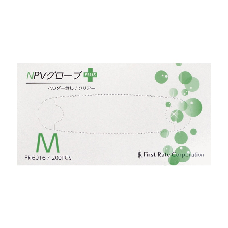 NPVグローブPLUS 粉無 FR-6016 M 200枚入 1個(ご注文単位40個)【直送品】