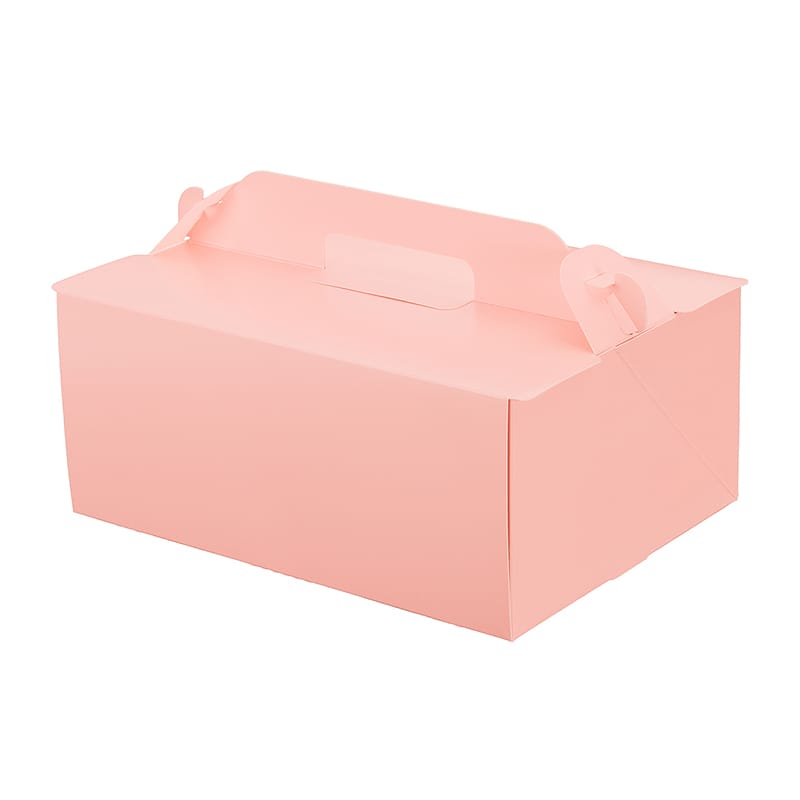 パッケージ中澤 手付き洋生ケーキ函 105OPL ピーチ 6×8 A43450 200枚/袋(ご注文単位1袋)【直送品】