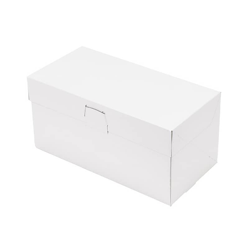 パッケージ中澤 洋生ケーキ函 ロックBOX105 プレス 細長タイプ 3.5×7 A50310 300枚/袋（ご注文単位1袋）【直送品】